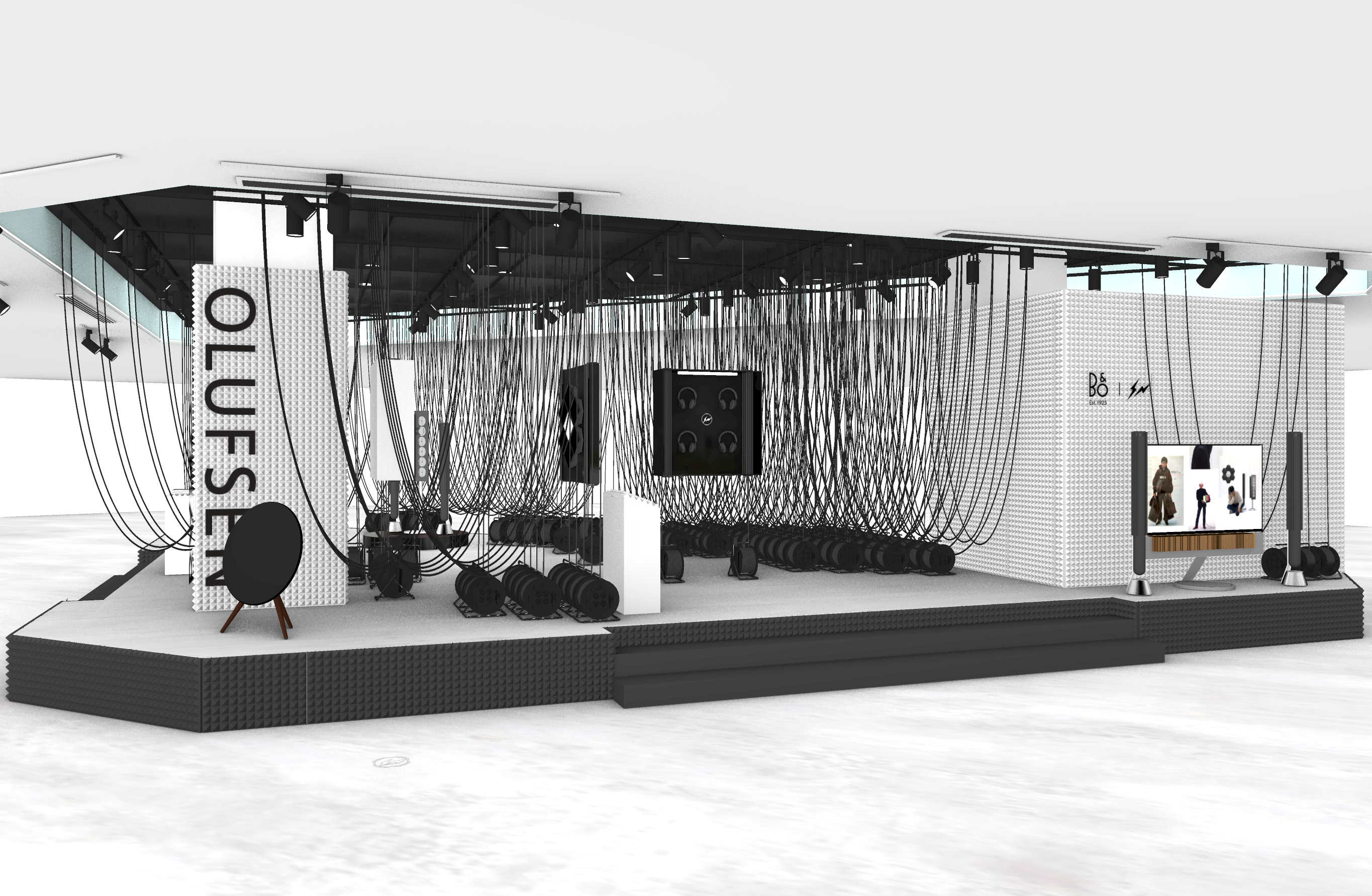 BANG & OLFSEN × fragment、ポップアップ開催。機能の拡張をテーマに構成された商品と向き合える空間
