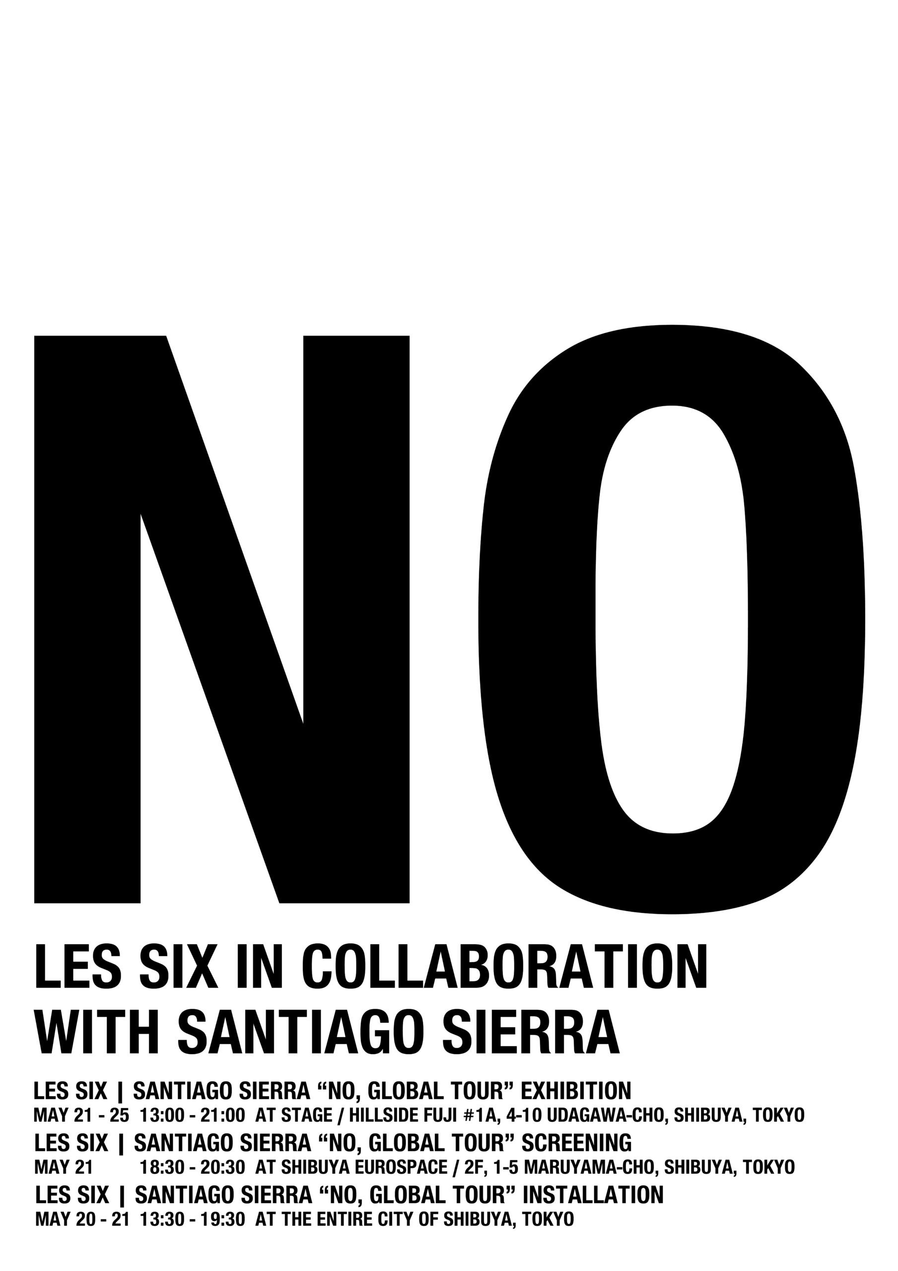 LES SIX × Santiago Sierra、コラボ第2弾として希少なアイテムの展示と販売を行うエキシビション開催